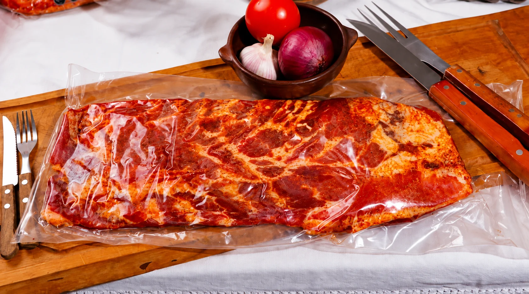 Costillar ahumado envasado publicado por Carnicería Los Vilos